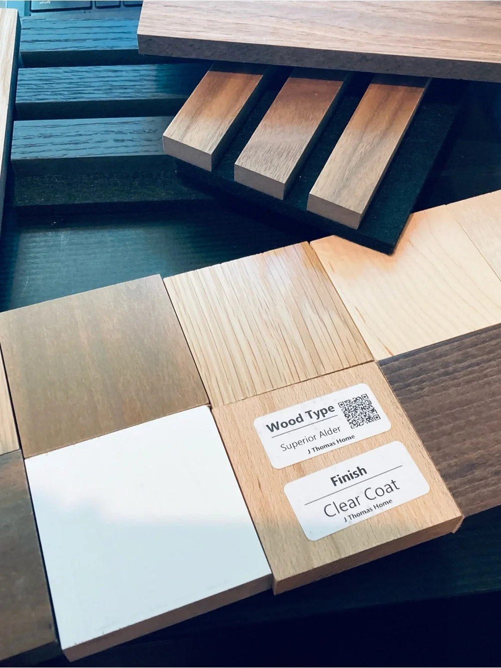 Home Interiors Wood Finish Display Tiles in Natural Wood Tones and White